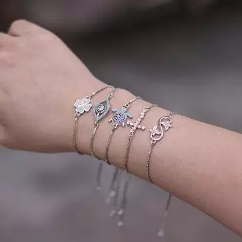 Серебряный браслет Clover Radiant для женщин с французским цирконием, изящные украшения на руку, романтический подарок на день святого валентина для девочек