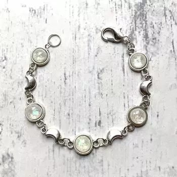 Серебряный браслет шарма луны цвета, ювелирные изделия руки стиля богемы для женщин девушек