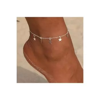 Серебряный браслет со звездой