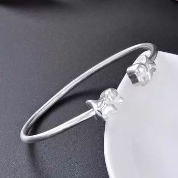 Серебряный браслет в Корейском стиле ретро, модный браслет, сладкий маленький аромат, стиль, индивидуальное ремесло, S990, серебряные украшения для ног Adjustable size