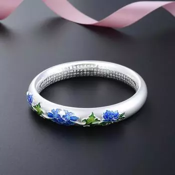 Серебряный браслет Женский S999 Чистое серебро Закрытая дверь Древний метод Наследование Матовое сердце Сутра Серебряный браслет для ног Браслет 16CM