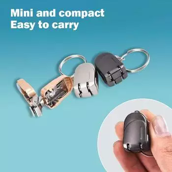Серебряный черный золотой мини полностью стальной складной кусачки для ногтей дорожный портативный кусачки для ногтей с брелком маникюрный инструмент чёрный