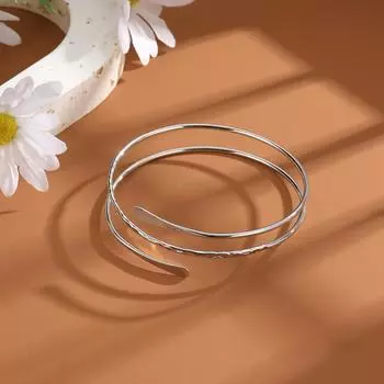 Серебряный цвет, индивидуальное кольцо на руку в стиле панк, змеевидный металлический выдолбленный многослойный гладкий браслет, кольцо на руку для женщин, ювелирные изделия OneSize