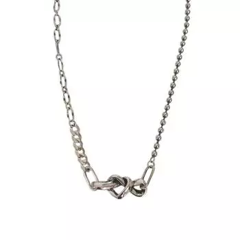 Серебряный цвет, винтажное ожерелье ручной работы с сердцем любви, тайское серебро для женщин и мужчин, вечерние ожерелья в стиле хип-хоп, ювелирные изделия, подарки