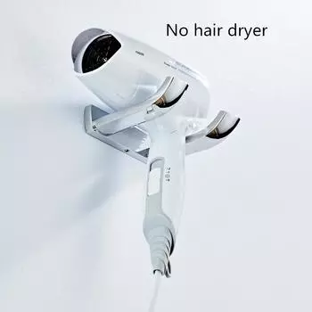 Серебряный держатель для фена Настенная сушилка Подставка для выпрямителя Подставка для фена Коробка для хранения Держатель для туалетного вентилятора Ванная комната серебряный