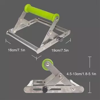 Серебряный длинный опорный кронштейн для режущего станка, прочная и долговечная конструкция из нержавеющей стали