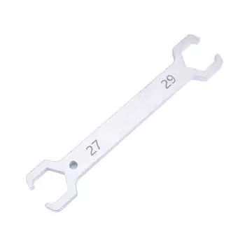 Серебряный ключ для водоотделителя. Ключ для снятия труб. Двусторонний гаечный ключ. Распределитель воды. 27-29mm