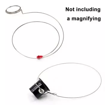 Серебряный круглый провод, лупа, держатель для очков, ремешок для головы, инструмент для ремонта часов серебряный