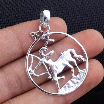 Серебряный кулон, массивные украшения, ювелирные изделия из стерлингового серебра 925 пробы, кулон унисекс, кулон кентавр