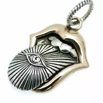 Серебряный кулон Rolling Stones Eye of Providence Top A3 Freemasonry [Silver One] для мужчин