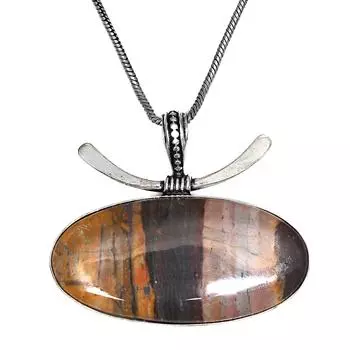 Серебряный кулон ручной работы из агата с драгоценным камнем для женщин и мужчин 1,75