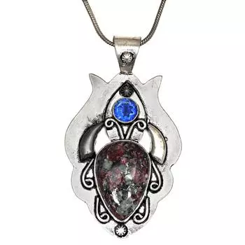 Серебряный кулон ручной работы с драгоценным камнем эдулит танцит ко Дню матери 2,75 дюйма