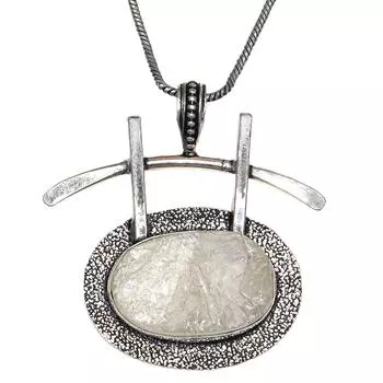 Серебряный кулон ручной работы с сумасшедшим кружевным агатом и драгоценными камнями для женщин и мужчин 2