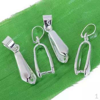 Серебряный кулон, зажим для залога, 0,9 дюйма для изготовления