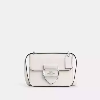 Серебряный мел через плечо Coach Morgan Square Crossbody