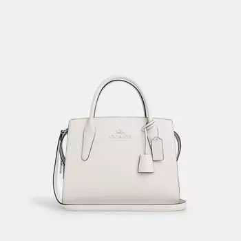 Серебряный мел Coach Large Andrea Carryall