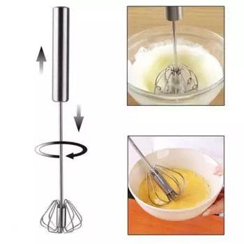 Серебряный миксер для венчиков 10 дюймов и венчик для яиц для домашнего использования