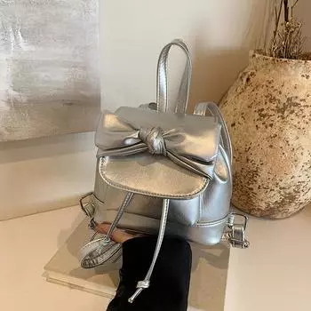 Серебряный многофункциональный рюкзак женская сумка-ведро 2024 новый трендовый летний рюкзак кроссбоди премиум-класса Sense Niche синий