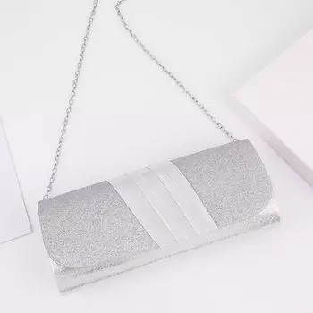 Серебряный набор для званого ужина для дам, место для хранения косметики для мобильного телефона, модный темперамент, вечерняя одежда в кармане, сумка через плечо. 23*5*10 серебряный