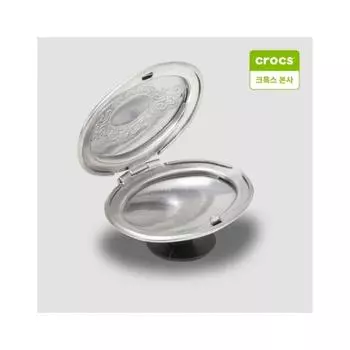 Серебряный овальный медальон Crocs Zibbitz Charm 1014400 one/free