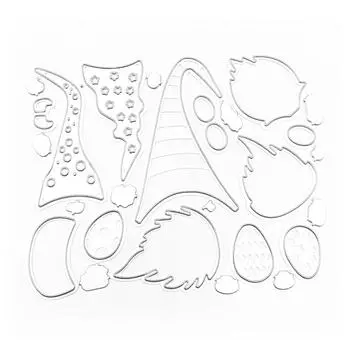 Серебряный рождественский Санта-Клаус, вырубные штампы, изысканное ремесло, широкое применение, многоразовые рождественские вырубные штампы