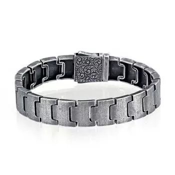 Серебряный ручная инкрустация Серебряный браслет ручной работы