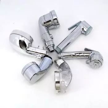 Серебряный ручной шампунь, маленькая кровать, кресло, душевая лейка, аксессуар для парикмахерской, боковой переключатель, ручной инструмент для мытья волос из АБС-пластика, маленькая насадка Q1 package A