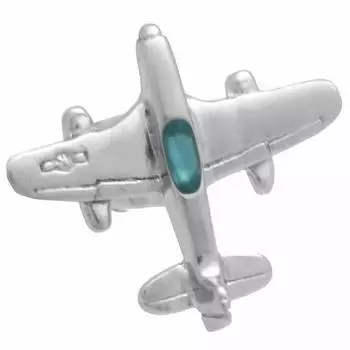 Серебряный самолет SWANK значки на лацкан P0003 серебряный