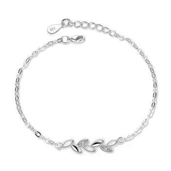 Серебряный ювелирный браслет Lucky Companing Yezi, женские упрощенные ювелирные изделия в японском и корейском стиле, пара Adjustable size