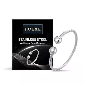 Серебряный витой элегантный браслет-манжета с открытым концом для комфортной повседневной носки и ухода за телом