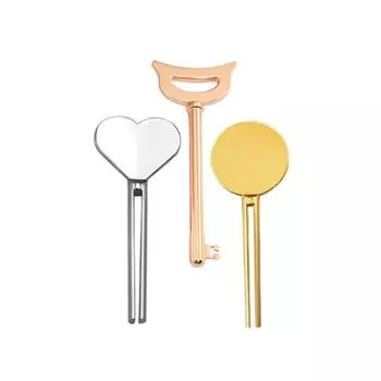 Серебряный выдавливатель зубной пасты Золотой экструдер для крема для рук Металлический пресс для тюбика Выдавливатель тюбика зубной пасты Gold-Sweat-heart