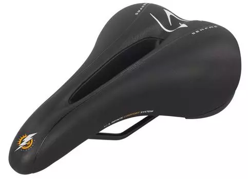 SERFAS Bicycle Saddle Comfort Shock Absorption Dual Density Medical Cut Waterproof чёрный