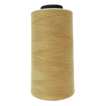 Сергер шитья ручной машины зеленой катушки полиэстера оверлокируя поток 5000 Мтр 1 Spool 5000 Mtr бежевый