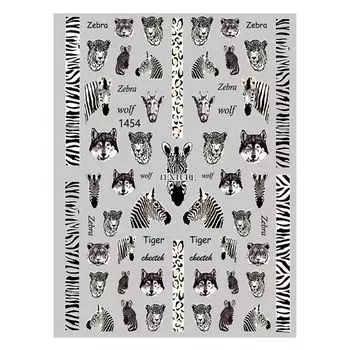 Series Leopard Nail Art Sticker Animal Tiger Nail Sticker 3D Nail Decals Nail Art Decorations 1454
