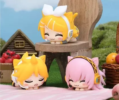 Series Ohiruneko Mini Figures Kagamine Kagamine Megurine Luka of 3 Official Hatsune*Miku Rin, Len, [Set types] [Full Complete]