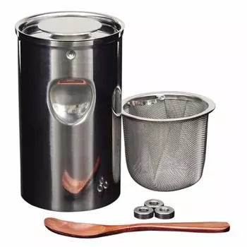 Серия Чайница Серебро Диаметр x Высота Сито для чая Банка для чайных церемоний Kondou-san Размер 7.9 13.6см Kondo s серебряный