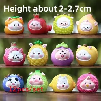 Series Zodiac Fruit Resin Toys For Visual Sensory Development In Play Creative