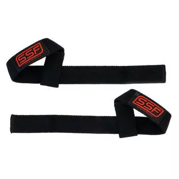 Serious Steel Fitness, Black Lifting Straps, 1 Pair