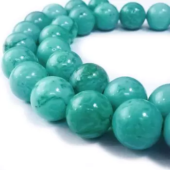 Серия бирюзовых бусин для браслета 10 мм 38 бусин Power Stone Craft Handmade Accessories Parts Sparkling Punpun Maru [натуральный камень] [прибл.. Включено]