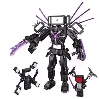 Серия Building Block Toys Titan TV Man Toilet Man Monitor Man TV Minifigure One Size