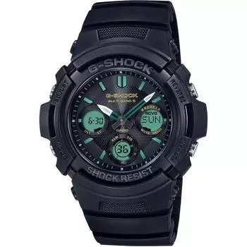 Серия CASIO AWG M100RC 1AJF G SHOCK ТИРОВОГО И КОРИЧНЕВОГО ЦВЕТА