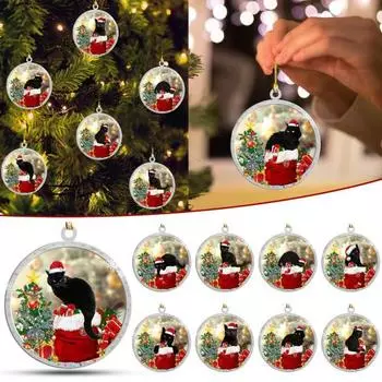 Серия Черная кошка. Яркий цвет. Подвесные украшения для создания атмосферы для праздничных украшений. Подарки. A