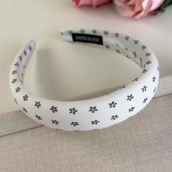 Серия цветов Повязки на голову Красочная тканевая губка Цветок Повязка для волос Женская Девичья Милый Обруч для волос Модные Универсальные Аксессуары для волос