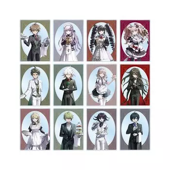 Серия Danganronpa Иллюстрация Горничная Дворецкий Торговые Акриловые Карты КОРОБКА из 12 Ю-сан и вер.