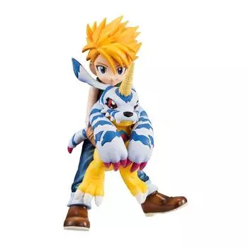 Серия Digimon Adventure Ishida Yamato Gabumon 105 мм ПВХ окрашенная готовая фигурка GEM. & Приблизительно. (перепродажа)