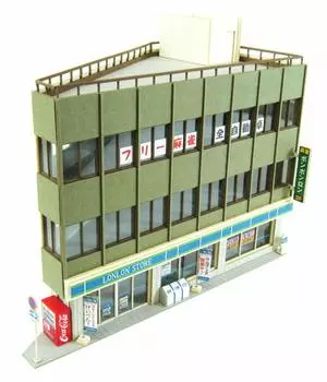 Серия диорам Sankei Nostalgic Acute Angle Building A Paper Craft 1/150