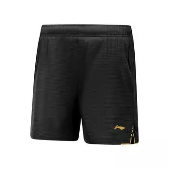 Серия для настольного тенниса Li Ning Удобные дышащие универсальные пятиточечные повседневные шорты Унисекс шорты Черные AAPV091-1 3XL