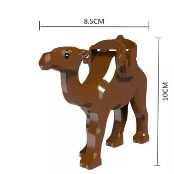 Серия «Джунгли» Верблюд Строительные блоки Случайный цвет С сиденьем Сделай сам Сборные кирпичики Декор Игрушки для детей Рождественские подарки