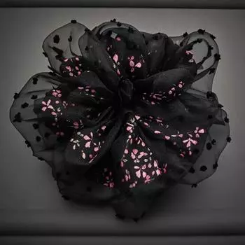 Серия Eugen Пряжа Оверсайз Высококлассная Масляная Живопись Кишка Резинка для Волос Элегантная Повязка на Голову Головной Убор Аксессуары для Волос