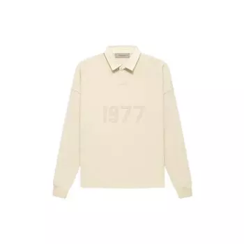 Серия Fear of God Essentials осень/зима 1977 Henley Rugby Футболка-поло унисекс с длинными рукавами цвета яичной скорлупы FOG-FW22-682 L